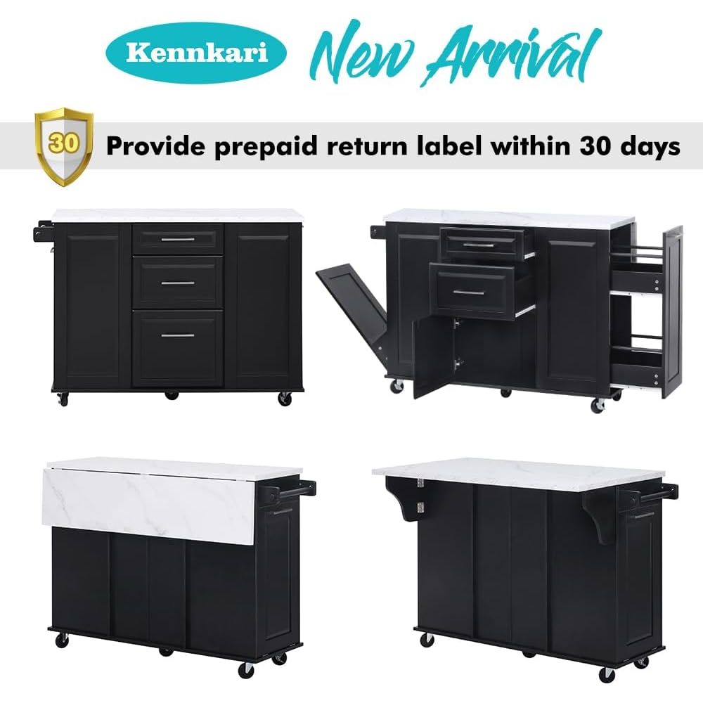 50.7 Mobile Kitchen Island wit - Mobile & Tablet Accessories review and price