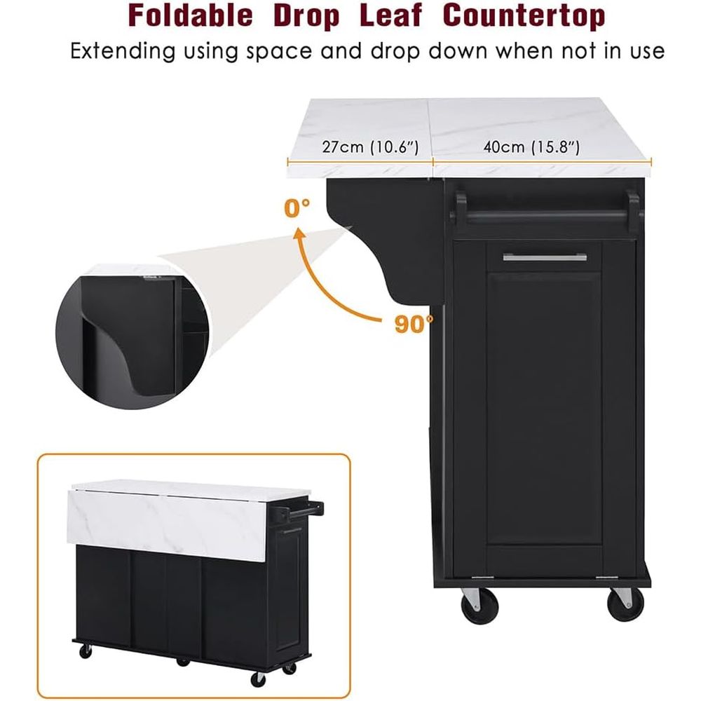 50.7 Mobile Kitchen Island wit - Mobile & Tablet Accessories review and price