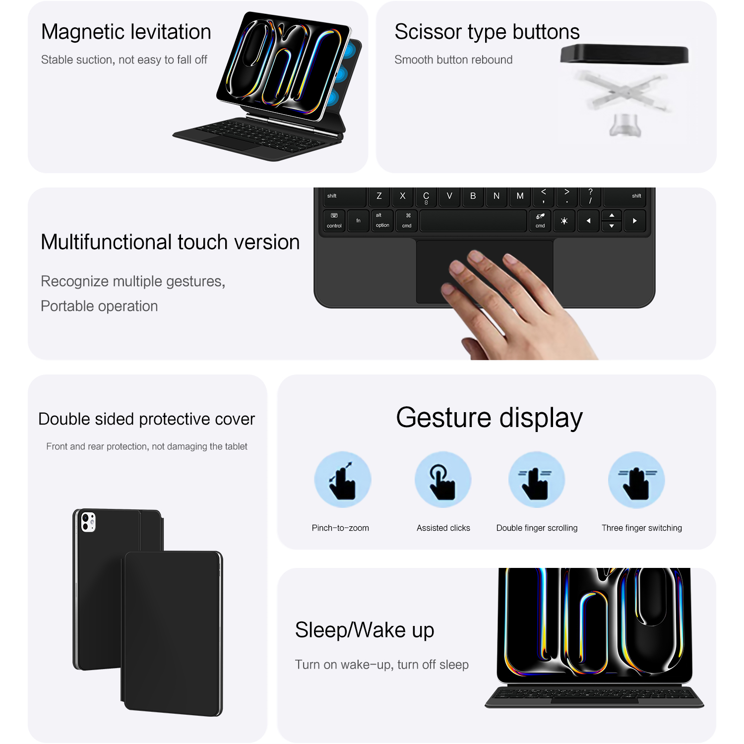 AJIUYU Magic Keyboard Folio Fo - Ipad Cover Folio review and price
