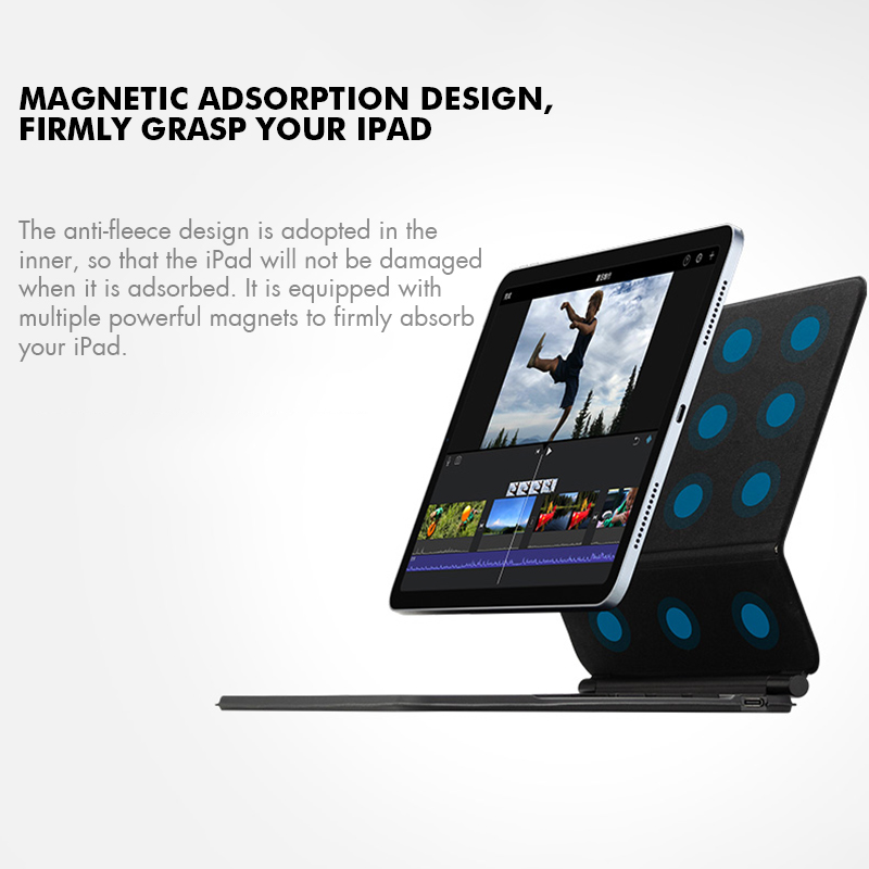 GOOJODOQ Backlight Magic Keybo - Ipad Cover Folio review and price