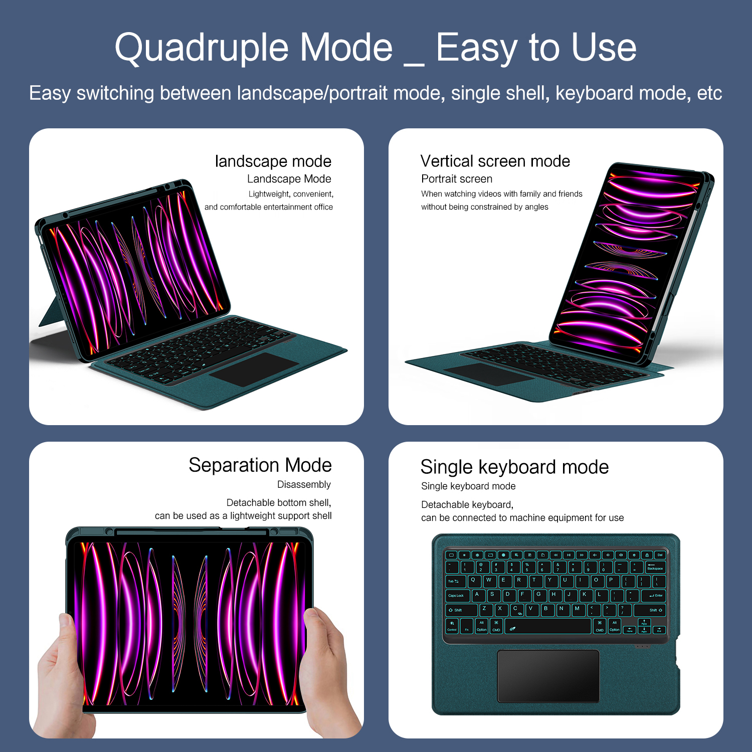 Magic Keyboard Case for iPad A - Ipad Cover Folio review and price