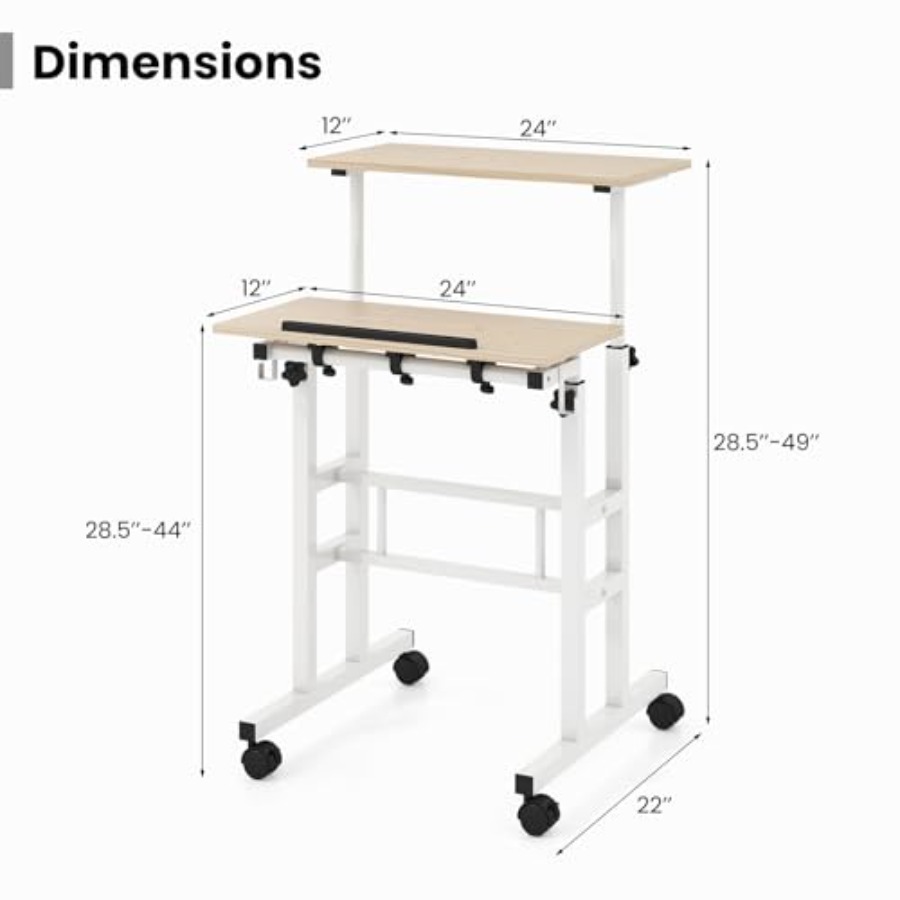 Mobile Standing Desk Height-Ad - Mobile & Tablet Accessories review and price