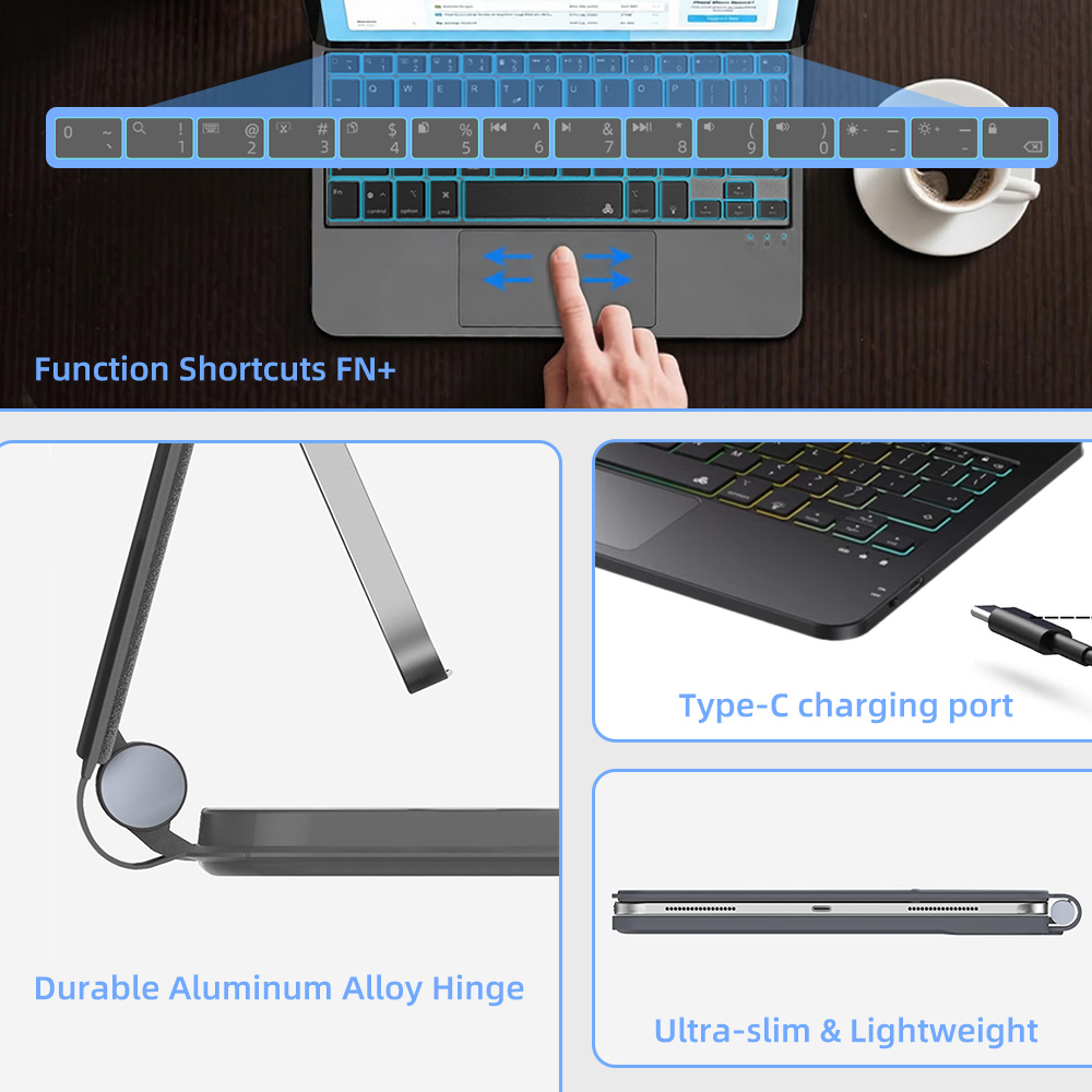 Wireless Backlit Keyboard Case - Ipad Cover Folio review and price
