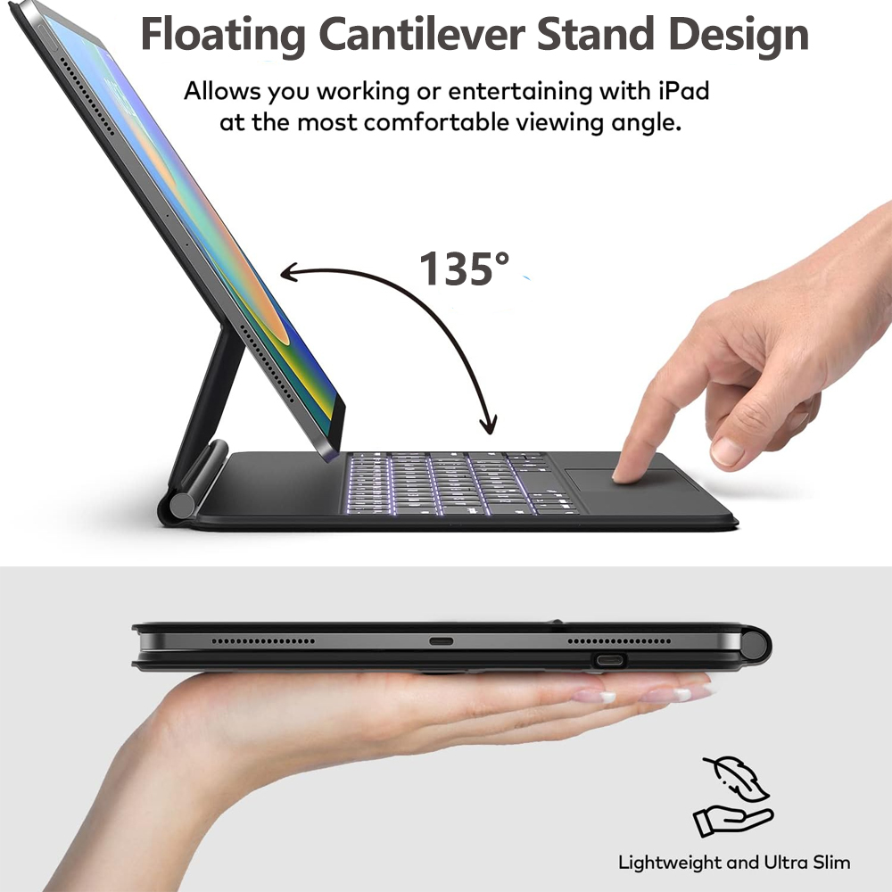 Magic Keyboard Case for iPad 1 - Ipad Cover Folio review and price