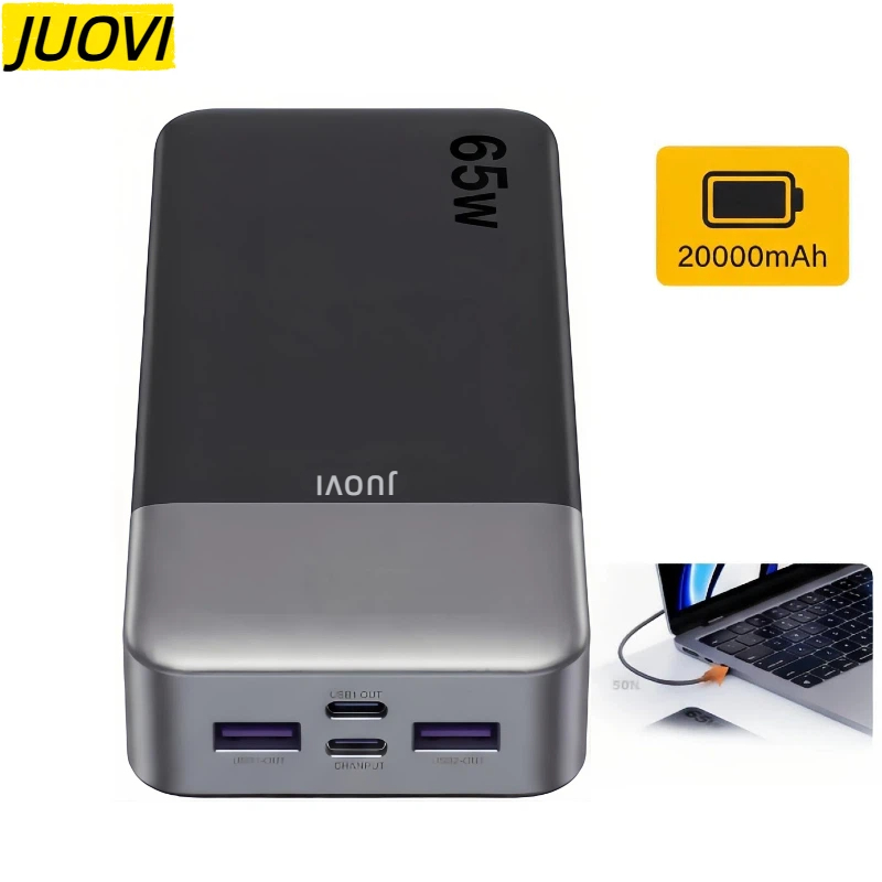 JUOVI 20000mAh Power Bank 65W  - Samsung Tablet With Accessories review and price